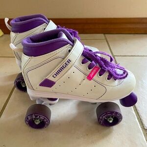 PACER Charger Girl White ROLLER SKATES Derby